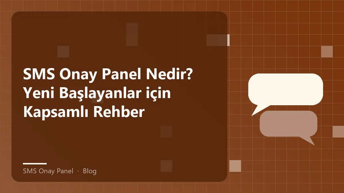 SMS Onay Panel hakkında bilgi veren bir görsel, güvenli doğrulama süreci.